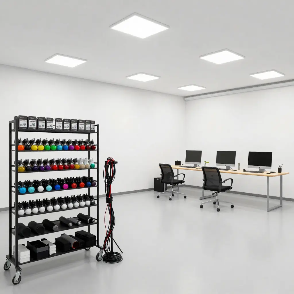 Modern photography studio interior